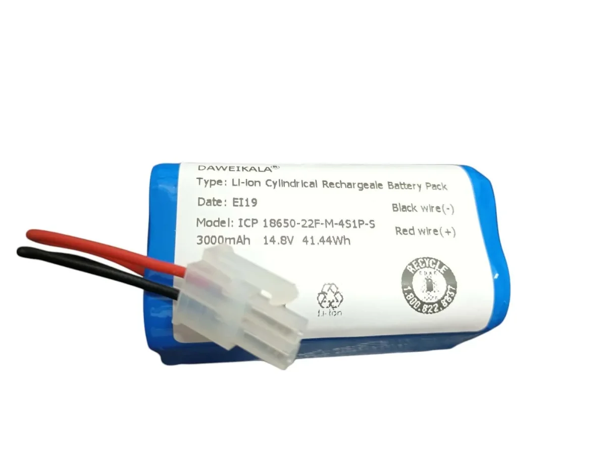 Batería litio para ILIFE A4 A4s V7 A6 V7s Plus Robot aspirador ILife 4S1P 14,8 3000mAh 00126111700 - Imagen 3